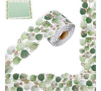 AINxtolm Display Borders,Bulle-tin Board Border Sticker,Bulle-tin Board Border,Classroom Border Trim Eucalyptus Themed Border Sticker,Eucalyptus Border Bulle-tin Board,5m Wall Bullet-in Decoration,A
