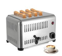 AiODiO 2240W Stainless Steel Commercial Toasters，Slice Commercial Toaster，Even Heating ， Time Adjustable，and Fast Cooking, Bread, Sandwiches, Meatloaf 4Slots