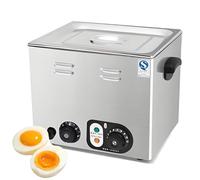 AiODiO 2600W Commercial Egg Boiler Machine, 30-110°C Adjustable Hot Spring Egg Cooker, Stainless Steel Steamer with Mesh Basket for Soft-Boiled & Fully Cooked Eggs withoutgrid