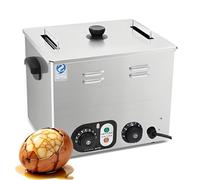 AiODiO 2600W Commercial Egg Boiler Machine for Restaurants, Fast Heating Stainless Steel Egg Boiler for Hot Spring Eggs, Half-Boiled, Omelettes & Warm Wine Withgrid