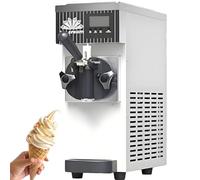 AiODiO 450W Single Flavor Soft Serve Ice Cream Machine, Commercial Ice Cream Maker Machine, 4-5L/H Output, One-Click Cleaning, For Restaurant, Snack Shop, And Bar White-220V