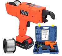 AiODiO Automatic Rebar Tying Machine,Rebar Tying Tool, with Toolbox and 2 Rechargeable Batteries, 3000 Knots per Charge,Foor Pipe, Heating Floor Mesh, Steel Bar 30-60mm