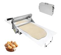 AiODiO Commercial Dough Roller Sheeter，Folding Dough Rolling Machine，Adjustable Thickness 0-25mm，Stainless Steel，Easy to Clean，for Bakeries, Pastries Type300