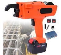 AiODiO Cordless Rebar Tying Machine,Automatic Rebar Tier Tying Machine,Tightness Adjustable,with 2 x 12V Rechargeable Batteries,0.8s Knot Time,for & Building Market 8-34mm