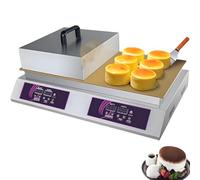 AiODiO Electric Souffle Machine，Double Head Electric Soufflé Machine，Time and Temperature Adjustable，30~240℃，Digital Display， for Restaurants, Bakeries 110V