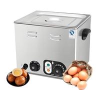 AiODiO Electric Stainless Steel Egg Boiler，30-110°C Precise Control, 2600W Stainless Steel Egg Cooker for Nutrient-Rich Hot Spring Eggs & Silky Soft-Boiled withoutgrid