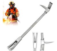 AiODiO Forged Demolition Crowbar 3-in-1 Axe Spike Fork Rescue Tool 24in