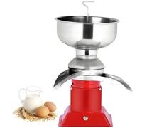 AiODiO Goat Cow Milk Separator,Milk Cream Centrifugal Separator ,Electric Stainless Steel Milk Splitter,with 5L 304 Stainless Steel Bowl for Fresh Goat Cow Milk Squarebase