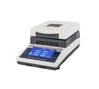 AiODiO High-Precision Halogen Moisture Meter ，Lab Halogen Heating Moisture Analyzer, 50g/0.005g ，Digital Touch Screen ，with 2 Drying Modes 60-160°C for Food Powder Herb Meat