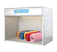 AiODiO Professional Color Matching Light Booth,4/5/6 Light Sources Color Matching Cabinet, Color Evaluation Box, Compact Design for Textile Printing Toy Testing Fivelights-No45°grandstand