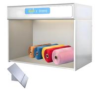 AiODiO Professional Color Matching Light Booth,4/5/6 Light Sources Color Matching Cabinet, Color Evaluation Box, Compact Design for Textile Printing Toy Testing Fourlights-45°grandstand