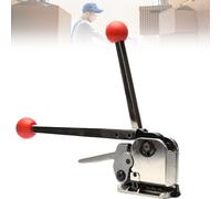 AiODiO Steel Strapping Tool，Stainless Steel Banding Tool,for 12.7-19mm Width Strap，Tension Force 70%-80%，for Secure Packaging, Industrial and Shipping Applications