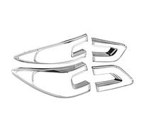 AIOFOGXC 4Pcs Car Tail Light Cover Trim Frame Abs Chrome Decoration/Fit For Renault Kadjar 2015-2018 Styling Accessories (Color : Silver)