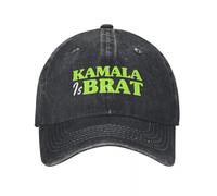 AIOGCAEX Baseball Cap Fashion Kamala Harris is Brat s Unisex Distressed Denim Washed Snapback Hat Outdoor Activities Gift Hats Cap