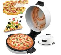 Aioneer 2000W Electric Pizza Oven, 30Cm Arabic Bread Maker Machine, Non-Stick Heating Plate, Homemade In 6 Min, Anti-Scalding Handle, For Pizza, Steak, Arabic Bread,12In