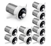 Aioneer 7W/12W Led Downlight 10 Pcs Eyeball Retrofit Spotlight 3/4 Inch Led Recessed Ceiling Light Baffle Trim Daylight Retrofit Downlight Simple Retrofit Installation - No Flicker7w-3000K
