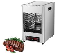 Aioneer 8-Layer Electric Steak Broiler, Commercial/Home Countertop Oven, 0-30Mins Timer, 800℃ Heating Temp, Automatic Steak Grill Machine, Lcd Touch Panel, Air Fryer Oven,Metalli-Metallic-110V