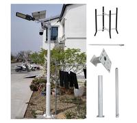Aioneer Adjustable 10-20 Ft Security Camera Pole For Outdoor Surveillance - Durable Segmented Mount With Screws & Ground Cage For Ptz/Cameras-A-3 Sections13 1/10 ft (4 m)