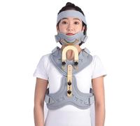 Aioneer Adjustable Cervical Thoracic Orthosis U Lumbar Support, Head Neck Chest Fixed Brace, Brace Fracture Fixation For Relieves Pain And Pressure In Spine,A2-A1