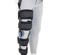 Aioneer Adjustable Hinged Knee Brace With Strap, Knee Immobilizer Brace Support Orthopedic Leg - Post Op Hinged - Adjustable Hinged Knee Brace/S-L