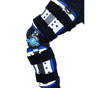 Aioneer Adjustable Knee Orthosis Security Lock Hinged Knee Support Brace Aluminum Alloy Fixation Bracket Meniscus Fracture Rehabilitation Knee Pads