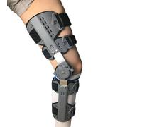 Aioneer Adjustable Orthopedic Knee Support Orthopedic Guard Immobilizer Stabilizer Hinged Rom Knee Brace Post Op Knee Brace For Arthritis Pain, Osteoarthritis