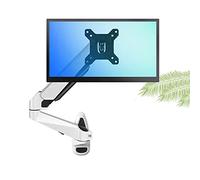 Aioneer Adjustable Single Monitor Desk Mount Long Arm Gas Spring Stand Wall-Mounted Vesa Bracket For 15"-27" Screens Ergonomic Height Adjustable White-C-White-C