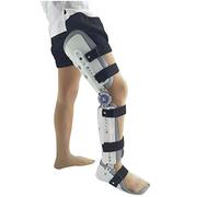 Aioneer Ankle Hinge Knee Orthosis For Support Acl Pcl Mcl Or Lcl After Telescopic Surgery Knee Joint Adjustable Leg Stabilizer,White,Rightleg