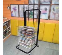 Aioneer Art Drying Rack - Mobile Metal Art Storage Rack, Floor-Standing Art Shelf Storage Rack On Wheels, Ideal For Education Schools And Art Clubs Shelf, Foldable To Save Space,30Layers