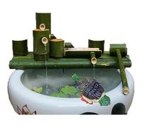 Aioneer Bamboo Fountain Kit, Zen Water Feature, Garden Landscape Decoration, Flowing Water Ornament, For Fish Tank, Stone Trough, Pond, Bird Bath, Backyard-3(35cm/13.7in)