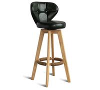 Aioneer Bar Stools Swivel Bar Height Bar Stools, Kitchen Breakfast Bar Chairs With Back, Industrial Pu Leather Bar Stools For Home, Pub, Kitchen, Coffee Cub, 150Kg Capacity-Dark Green