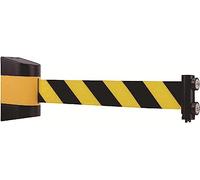 Aioneer Barrier Belt Magnetic Retractable Barrier 10M Wall Mount Crowd Control Ribbon For Outdoor Parking Lot Retail Stores For Museum, Factory, Cinema-B