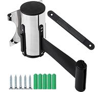 Aioneer Barrier Belt Wall Mount Warning Barrier Retractable Barrier Belt With Inserts And Screws Crowd Control Rope Safety Barriers For Museum, Factory, Cinema-5m