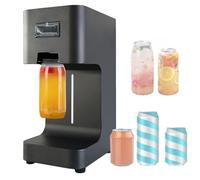 Aioneer Commercial Tin Cup Sealer For Aluminum/Plastic Cans, Automatic Can Sealing Machine 5.1Cm Dia & Max 17Cm Height Tin Can Seaming Closing Capping Machine,White-Black