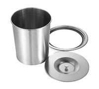 Aioneer Countertop Built-In Trash Can, S Trash Can With Top Lid, Kitchen Cabinet Built-In Stainless Steel Trash Bin Iters Round Recessed With Lid Garbage Can