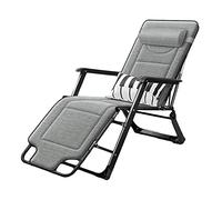 Aioneer Deluxe Zero Gravity Folding Reclining Chair, Adjustable Headrest Sun Lounger Patio Garden Beach Outdoor Camping Support 200Kg/330Lbs-Breathable Pad