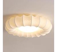 Aioneer Dimmable Modern Wavy Led Flush Mount Ceiling Light - Full Spectrum, Eye Protection, Tri-Color, High Cri, Flicker-Free For Living Room, Bedroom, Study, Office-A