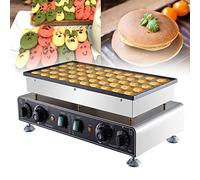 Aioneer Electric Dorayaki Machine, Commercial Baking Machine 50 Holes Small Waffle Grill Mini Pancake Maker Non-Stick Surface For Cafe Shop And Restaurant