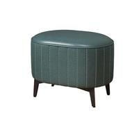 Aioneer Foot Stool For Entryway Minimalist Style Footstool Upholstered Wood Frame Multiple Functional Living Room-Grün-35X24X27cm