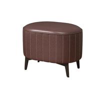 Aioneer Foot Stool For Entryway Minimalist Style Footstool Upholstered Wood Frame Multiple Functional Living Room-Bruin-35X24X27cm