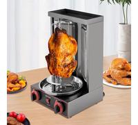 Aioneer Gas Grill Machine,Vertical Chicken Rotisserie, Doner Kebab Machine, With 2 Burners, For Commercial And Home Use