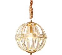 Aioneer Gold Crystal Ball Fixture,Crystal Semi Flush Mount Pendant Light Crystal Chandeliers Modern Ceiling Lamp Compatible With Bedroom,Hallway,-Golden-31 * 34cm