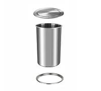 Aioneer Hidden Trash Cans Under The Counter, Built-In Trash Cans, Built-In Stainless Steel Trash Cans On The Countertop, Round Built-In Trash Chutes, Built-In Balance Clamshell T-Silver