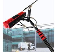 Aioneer High-Strength Carbon Fiber Retractable High-Altitude Cleaning Window Cleaning Brush Solar Panel Cleaning Brush Window Cleaning Pole Water Fed Brush,36Ft/10.8M-12FT/3.6M
