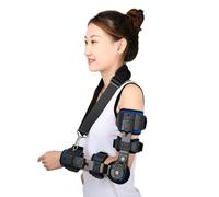 Aioneer Hinged Elbow Brace Adjustable Splint & Shoulder Strap Adjustable Post Elbow Brace With Sling Stabilizer Splint Arm Injury Recovery Support After Surgery,Right-Left