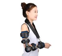 Aioneer Hinged Elbow Brace Adjustable Splint & Shoulder Strap Adjustable Post Elbow Brace With Sling Stabilizer Splint Arm Injury Recovery Support After Surgery,Right-Right