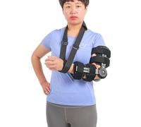 Aioneer Hinged Elbow Brace Adjustable Telescoping Post Op Arm Splint With Sling Stabilizer For Post Elbow Brace Stabilizer Splint Recovery Support,Left-Left