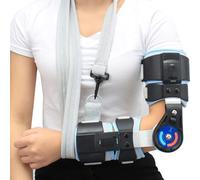 Aioneer Hinged Elbow Brace Post Elbow Brace With Strap Adjustable Elbow Immobilizer Injury Recovery Support Arm Sling For Strap Men Women Surgery Injury Recovery Pain Relief,Left-Left