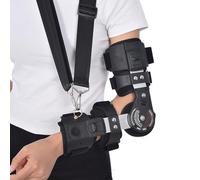 Aioneer Hinged Elbow Brace Splint Shoulder Strap Adjustable Post Elbow Brace With Sling Stabilizer Splint Elbow Extension Brace For Post Op, Surgery Recovery,Right-Right