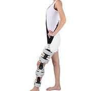 Aioneer Hinged Knee Brace, Adjustable Breathable Medical Orthopedic Support Stabilizer, Telescoping Hinged Knee Brace With Drop Lock Feature-A-One Size